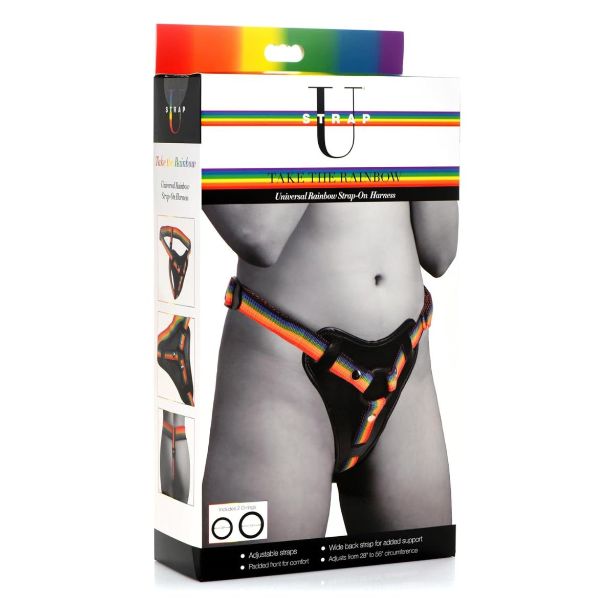 Arnés para dildo U-Strap Take Rainbow