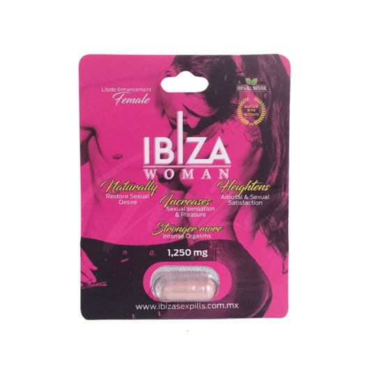 Cápsula afrodisiaca y vigorizante femenino Ibiza Woman 1250 mg