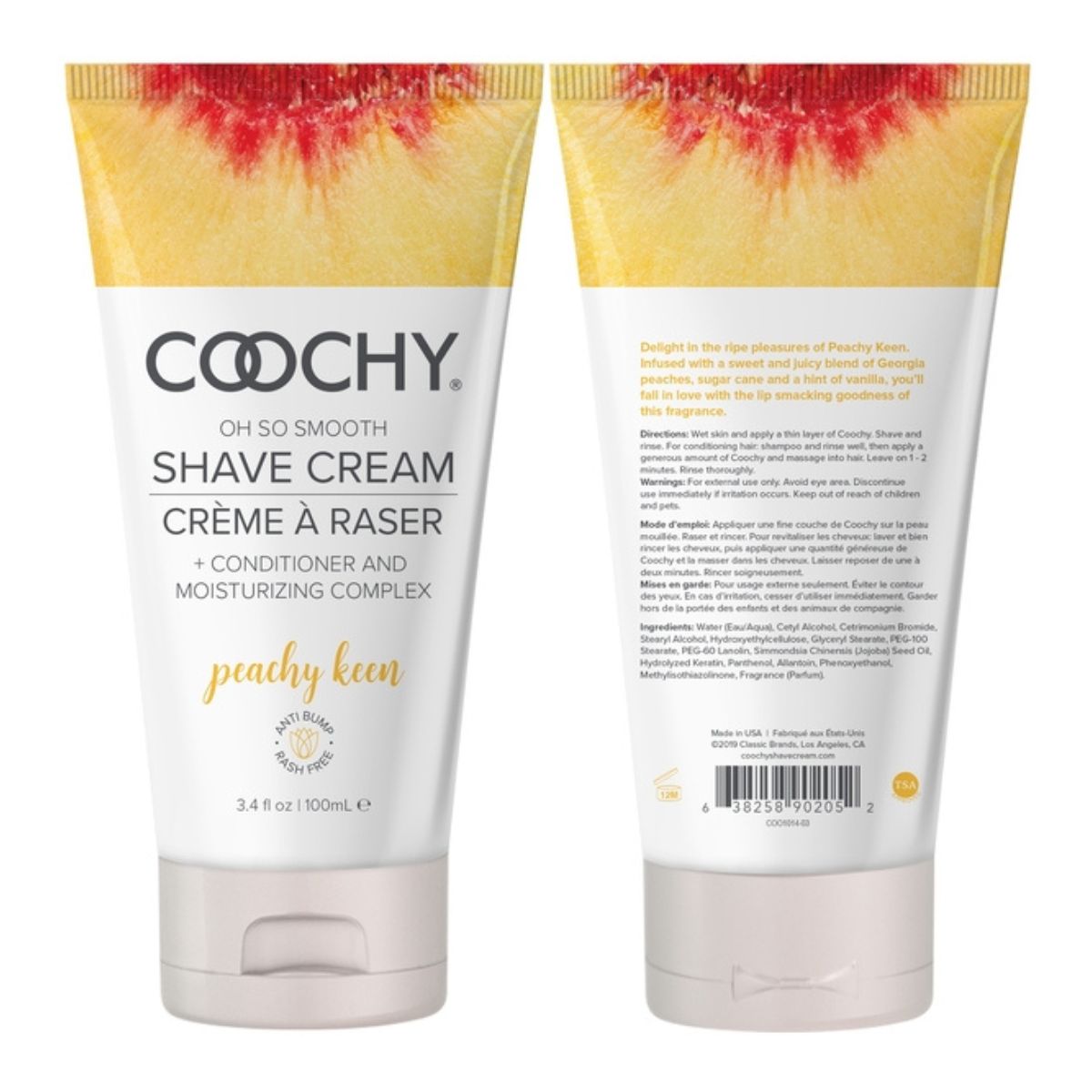 Crema para afeitar zonas sensibles Oh So Smooth Coochy 100 ml