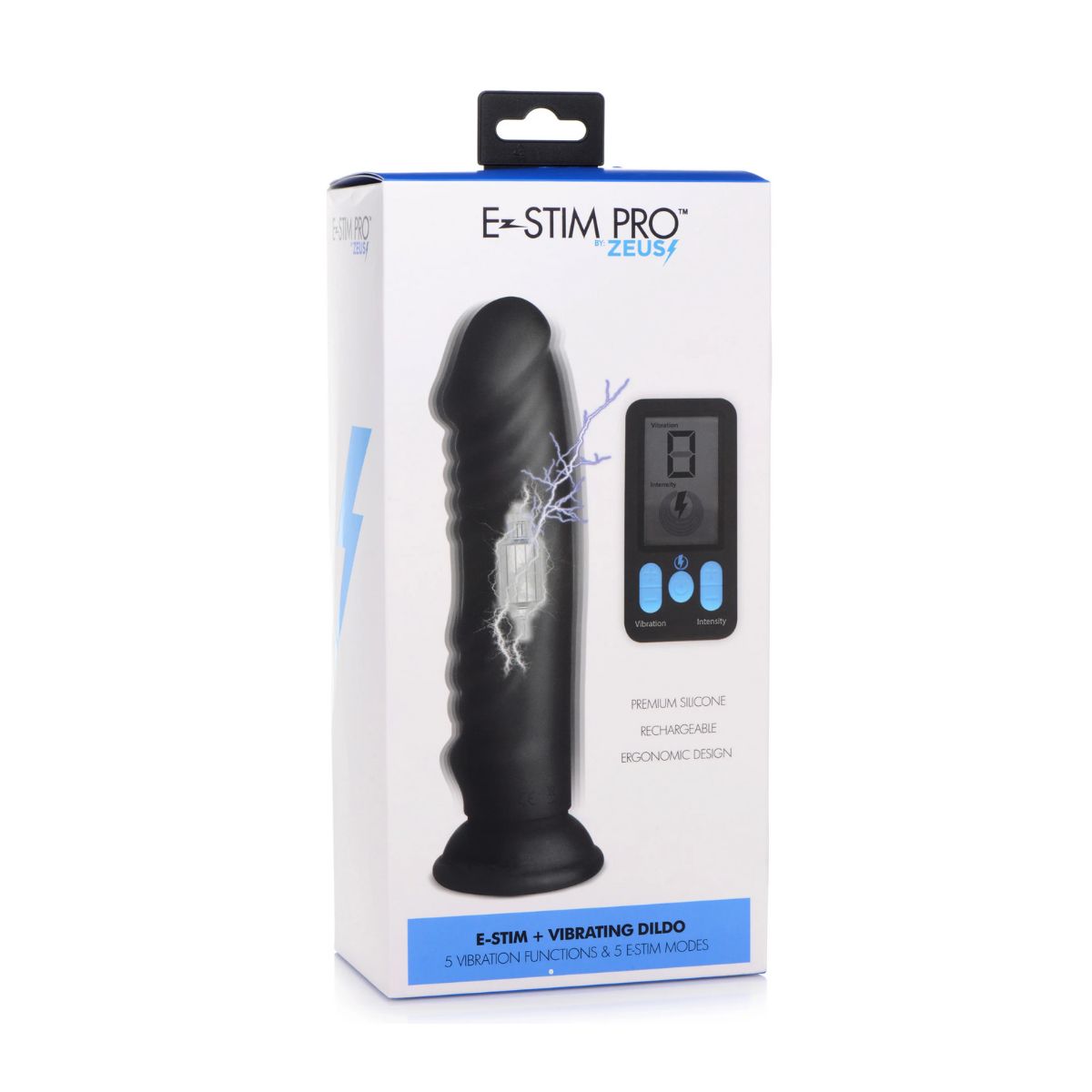 Dildo vibrador con electro-estimulación E-Stim Pro Zeuz