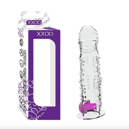 Funda para pene con vibrador Crystal Sleeve XXOO