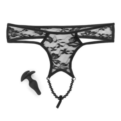 Hookup Panties Crotchless Pleasure Pearl XL-XXL