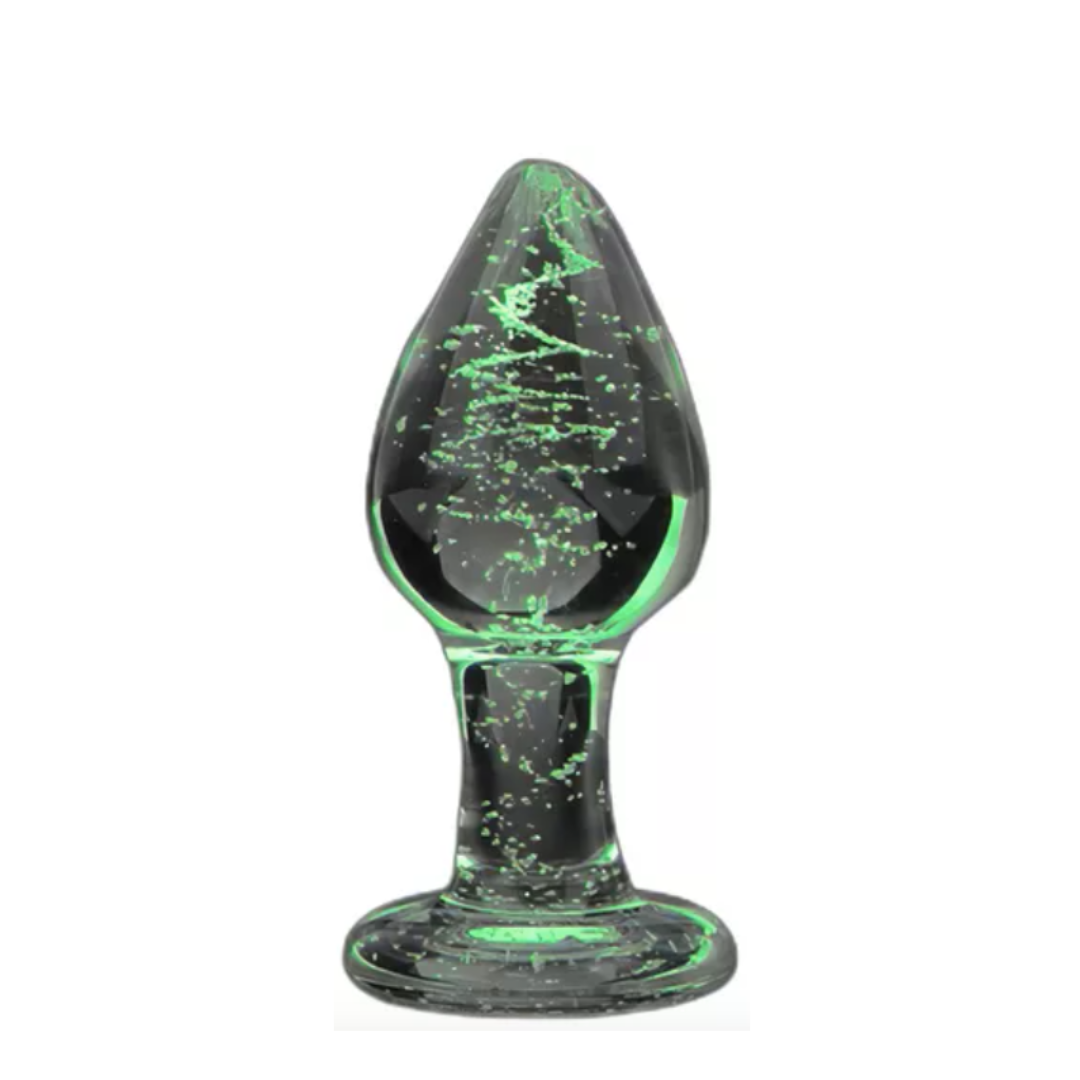 Medium Fluorescent Glass Anal Plug