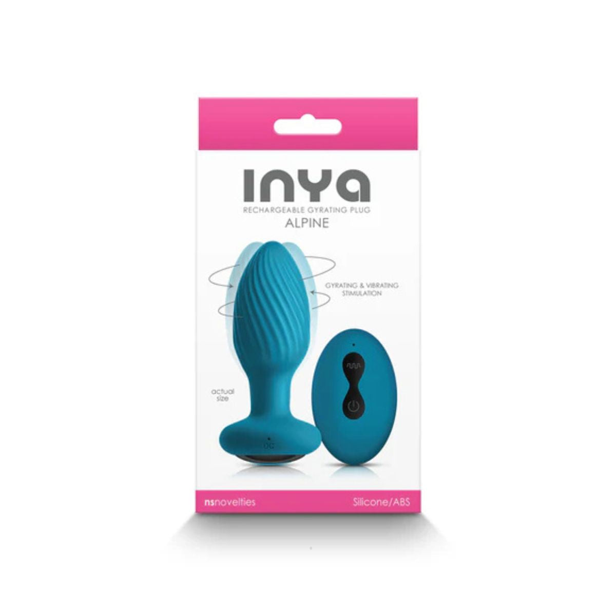 Comprar plug vibrador rotativo con control remoto Alpine Inya