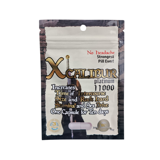 Comprar pastilla vigorizante masculina Xcalibur platginum 11000